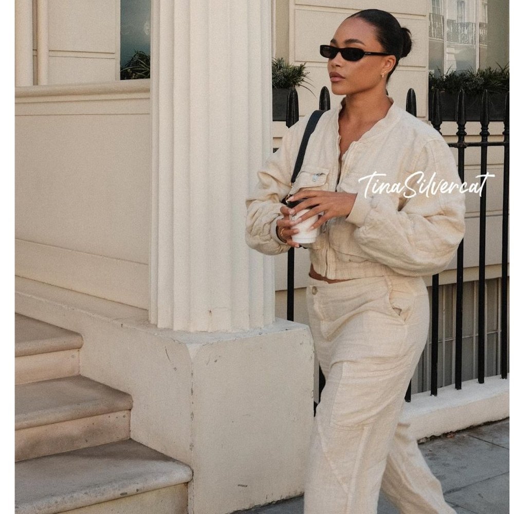 Zara Angled Waist Pants Sand Beige NWT - Picture 3 of 15